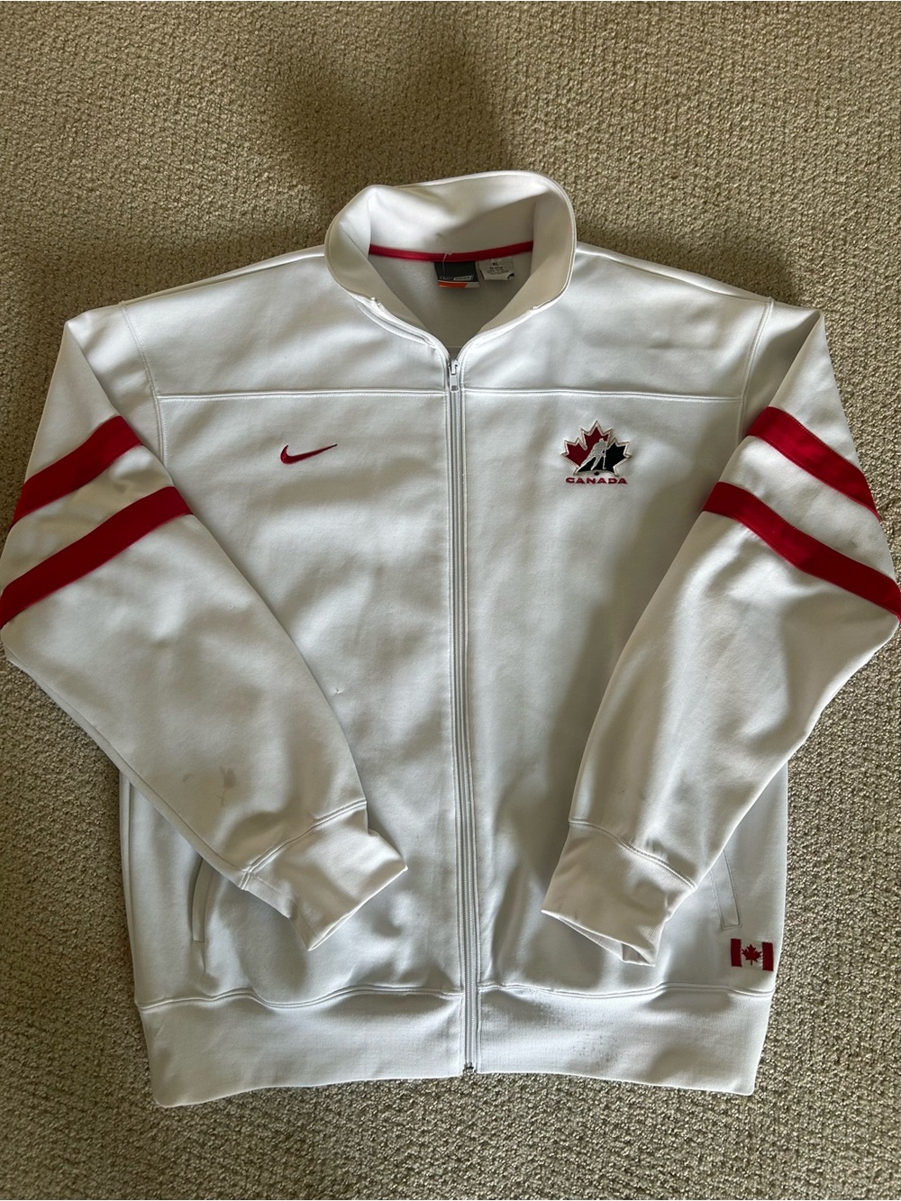 Nike Bauer Team Canada Hockey Zip Up Sweater